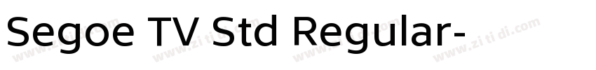 Segoe TV Std Regular字体转换
